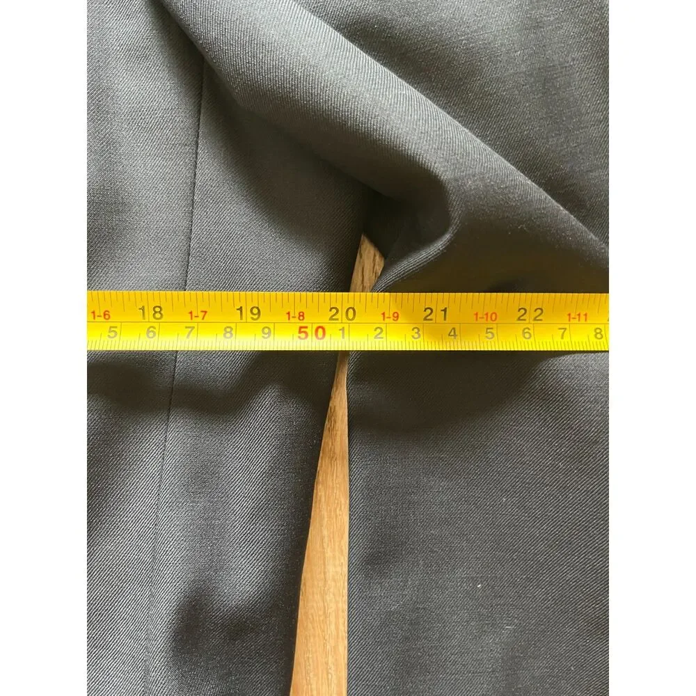 Ermenegildo Zegna Black 100% Wool Button Up Blazer Jacket   Mens Size 50L US 40L